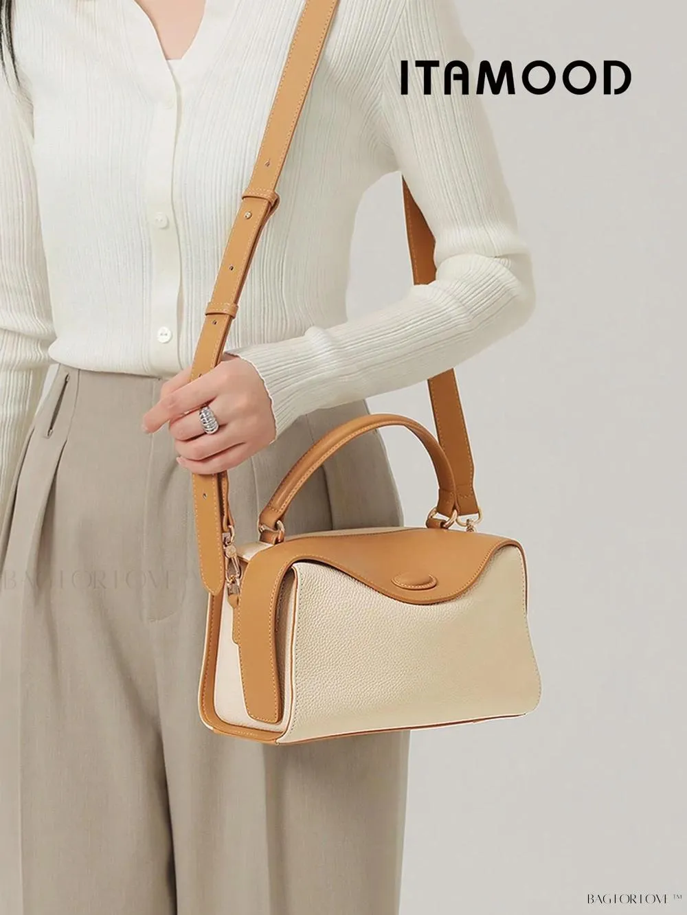 BagForLove - New Arrival Top Layer Cowhide Handbag with Shoulder Strap
