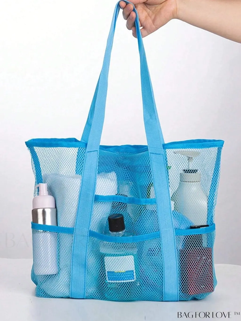 BagForLove - Premium Swim Tote Bag: Ultra-Spacious Mesh Beach Handbag & Shoulder Bag for Outdoor & Pool