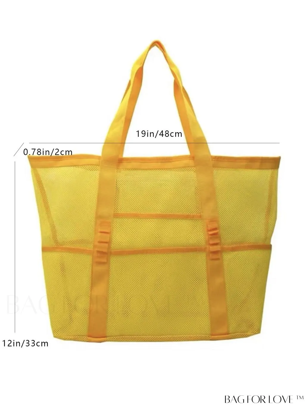 BagForLove - Premium Swim Tote Bag: Ultra-Spacious Mesh Beach Handbag & Shoulder Bag for Outdoor & Pool