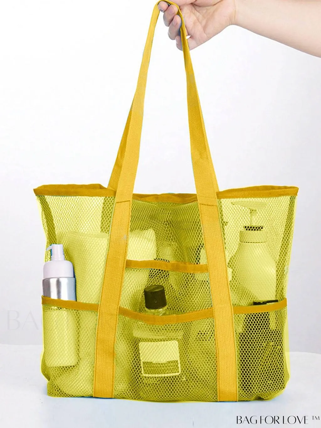 BagForLove - Premium Swim Tote Bag: Ultra-Spacious Mesh Beach Handbag & Shoulder Bag for Outdoor & Pool