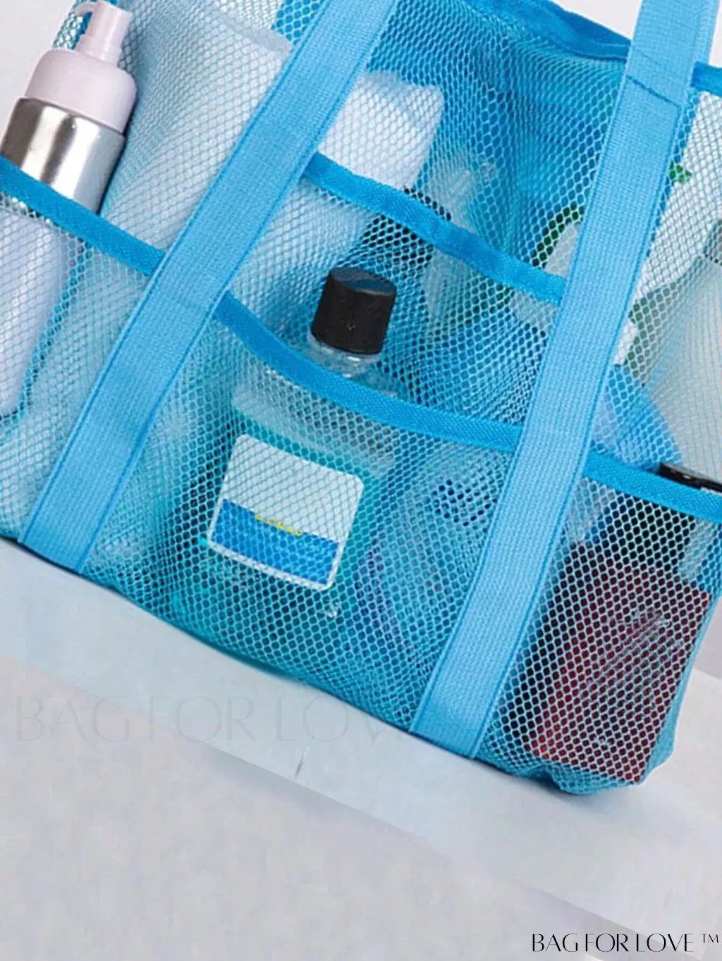 BagForLove - Premium Swim Tote Bag: Ultra-Spacious Mesh Beach Handbag & Shoulder Bag for Outdoor & Pool