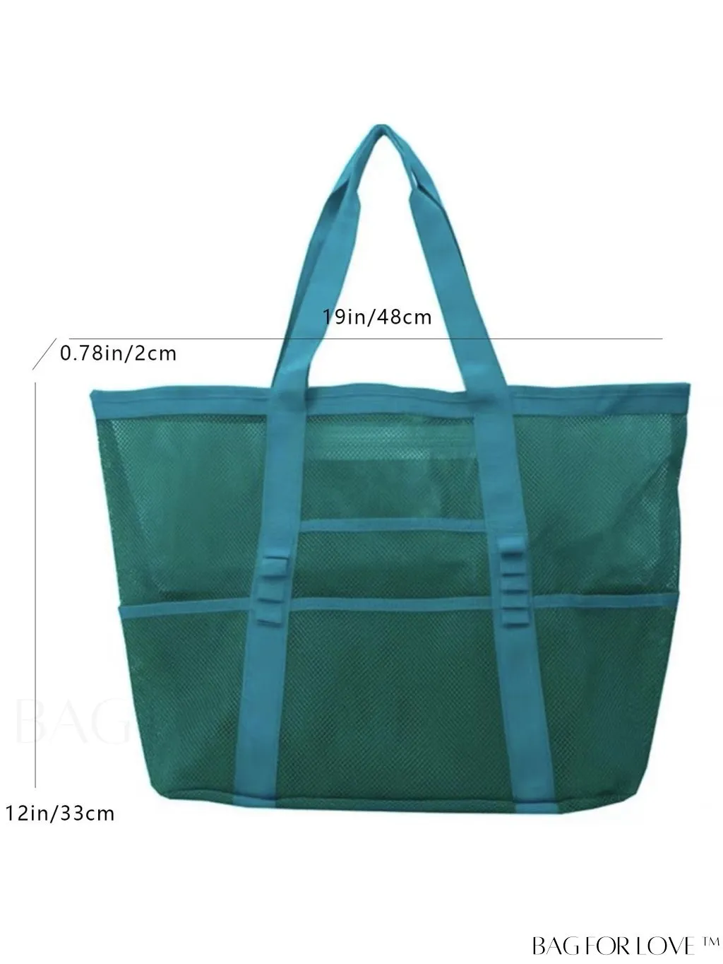 BagForLove - Premium Swim Tote Bag: Ultra-Spacious Mesh Beach Handbag & Shoulder Bag for Outdoor & Pool