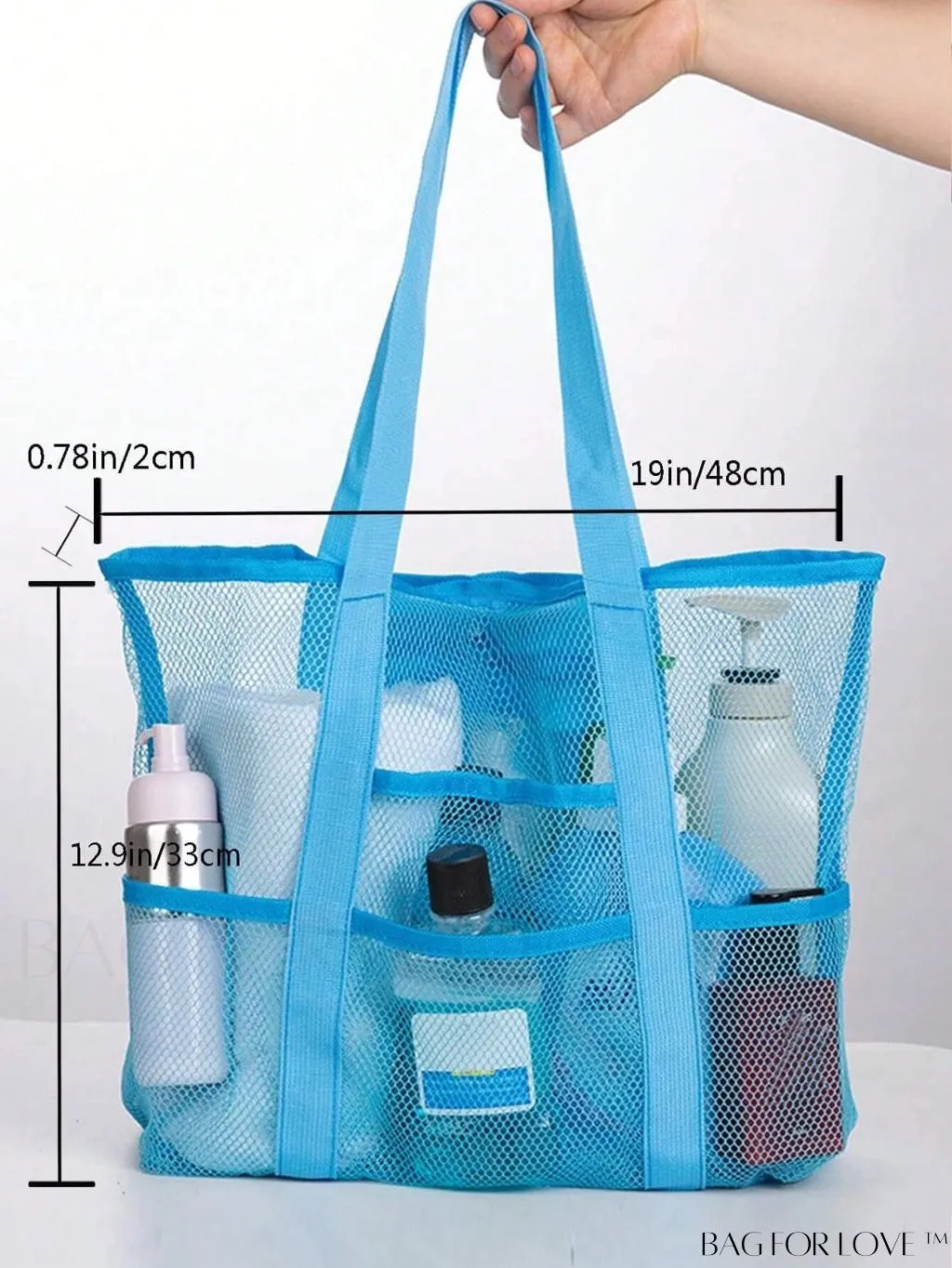 BagForLove - Premium Swim Tote Bag: Ultra-Spacious Mesh Beach Handbag & Shoulder Bag for Outdoor & Pool