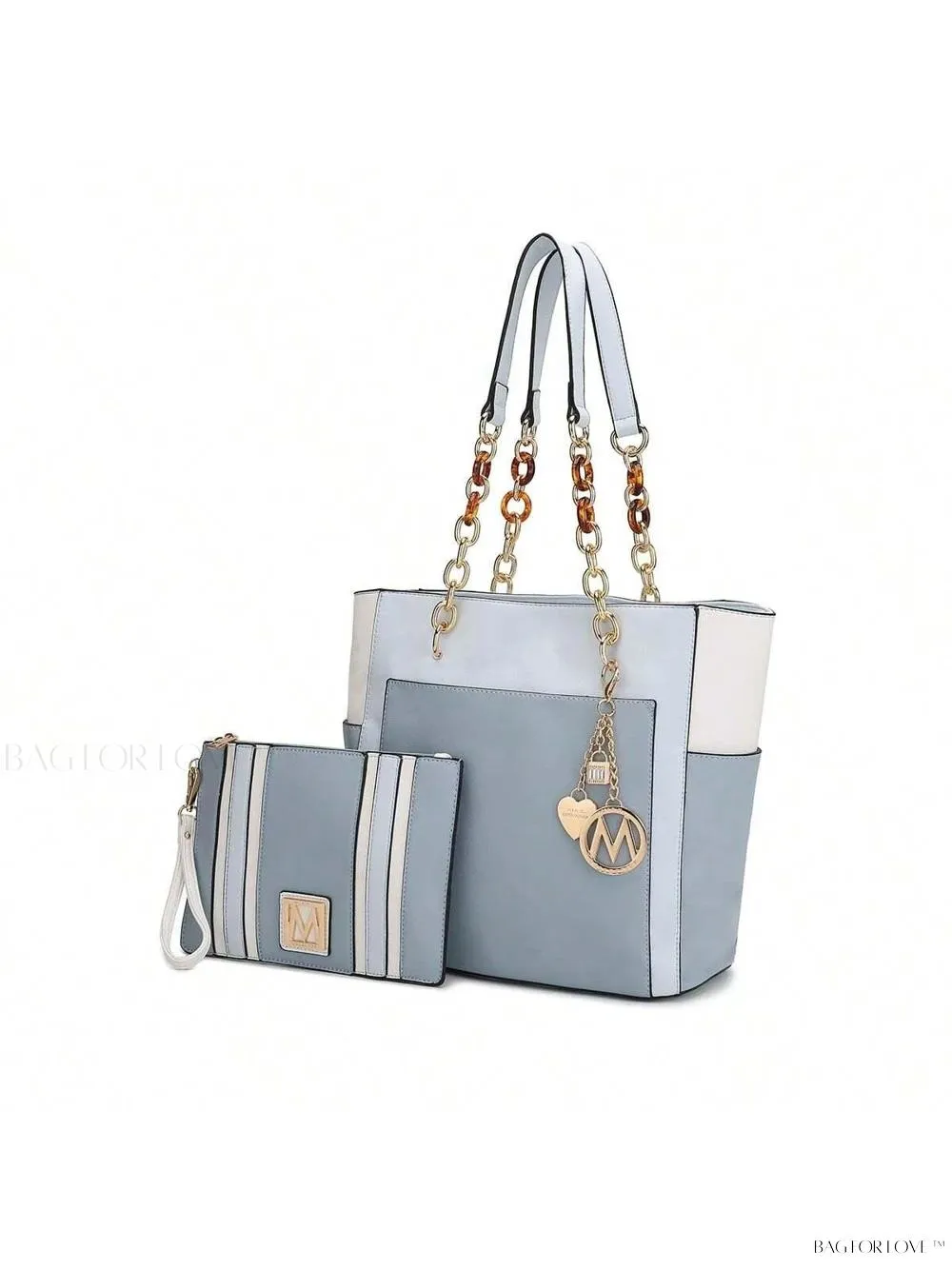 BagForLove - Rochelle Collection Color Block Large Capacity Handbag