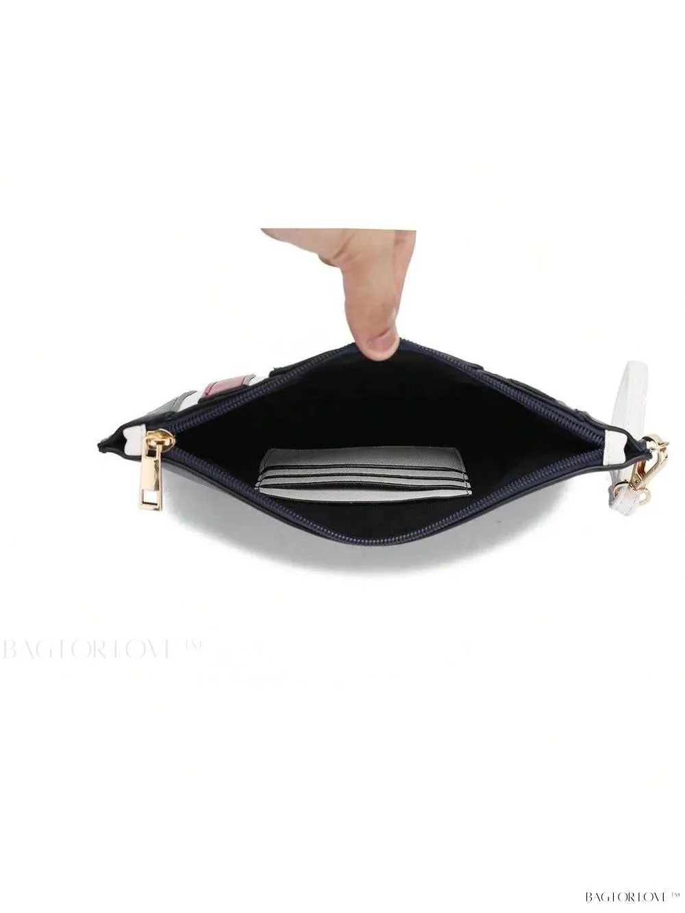BagForLove - Rochelle Collection Color Block Large Capacity Handbag