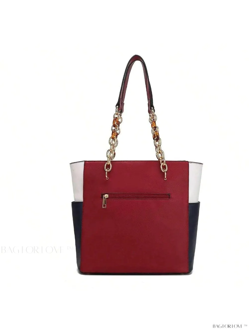 BagForLove - Rochelle Collection Color Block Large Capacity Handbag