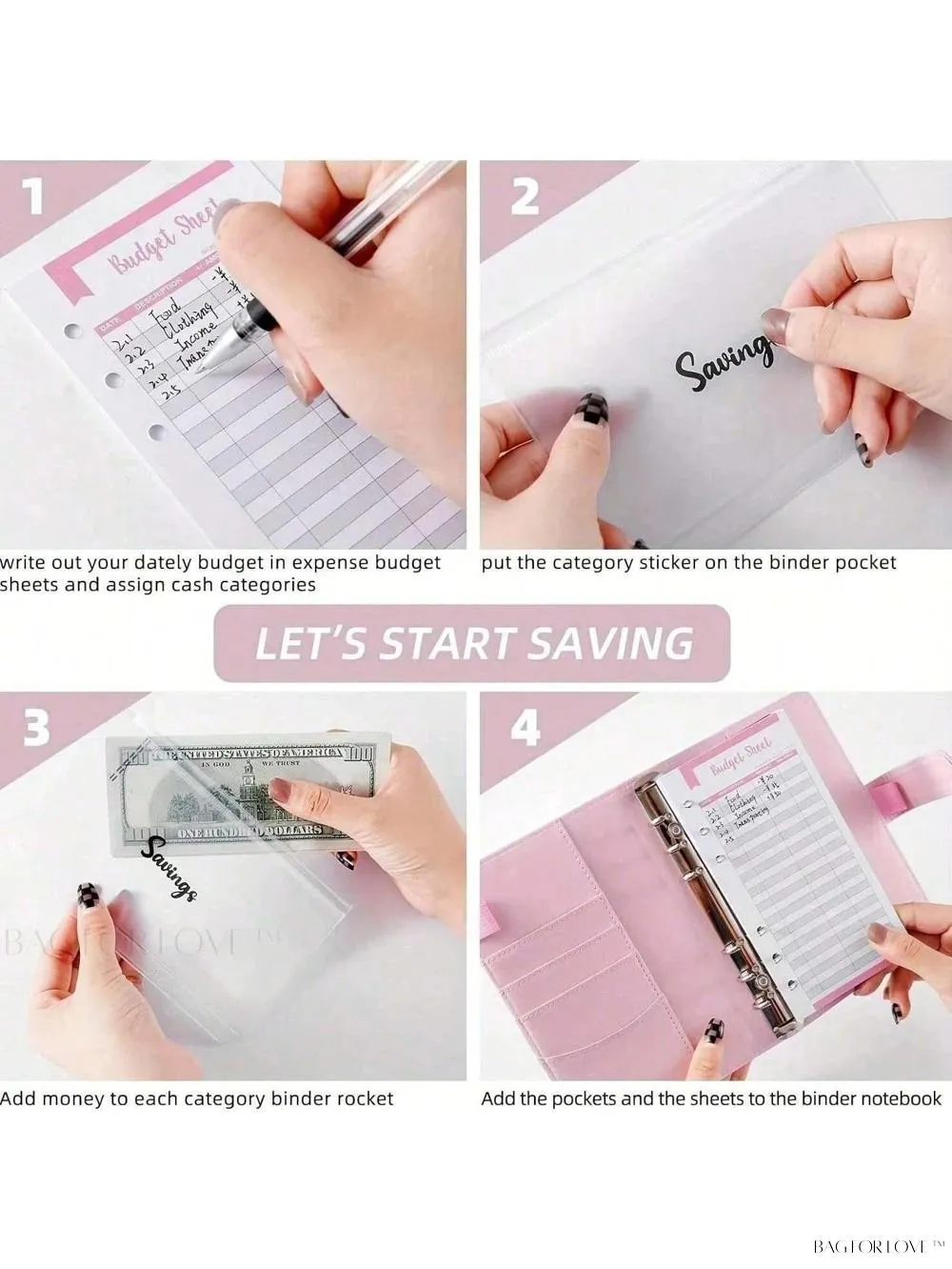 BagForLove - Simplify Your Money Management - A6 Leather Envelope System