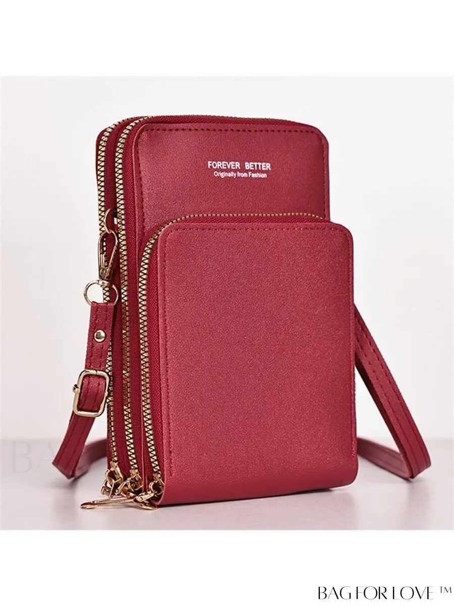 BagForLove - Stylish and Functional Womens PU Leather Smartphone Wallet with Large Storage Capacity