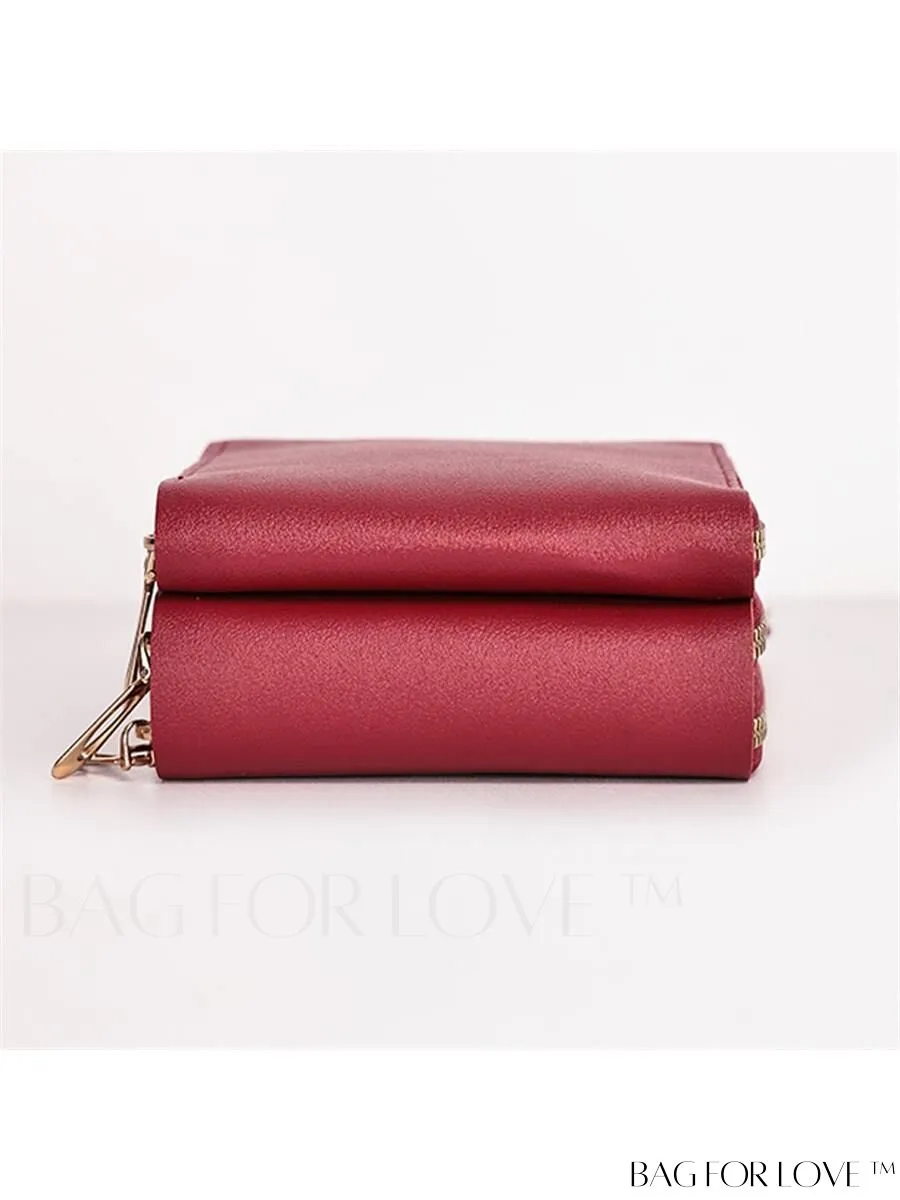 BagForLove - Stylish and Functional Womens PU Leather Smartphone Wallet with Large Storage Capacity
