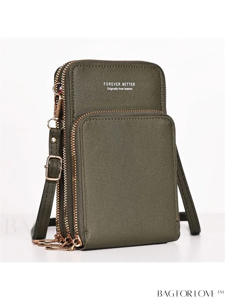BagForLove - Stylish and Functional Womens PU Leather Smartphone Wallet with Large Storage Capacity