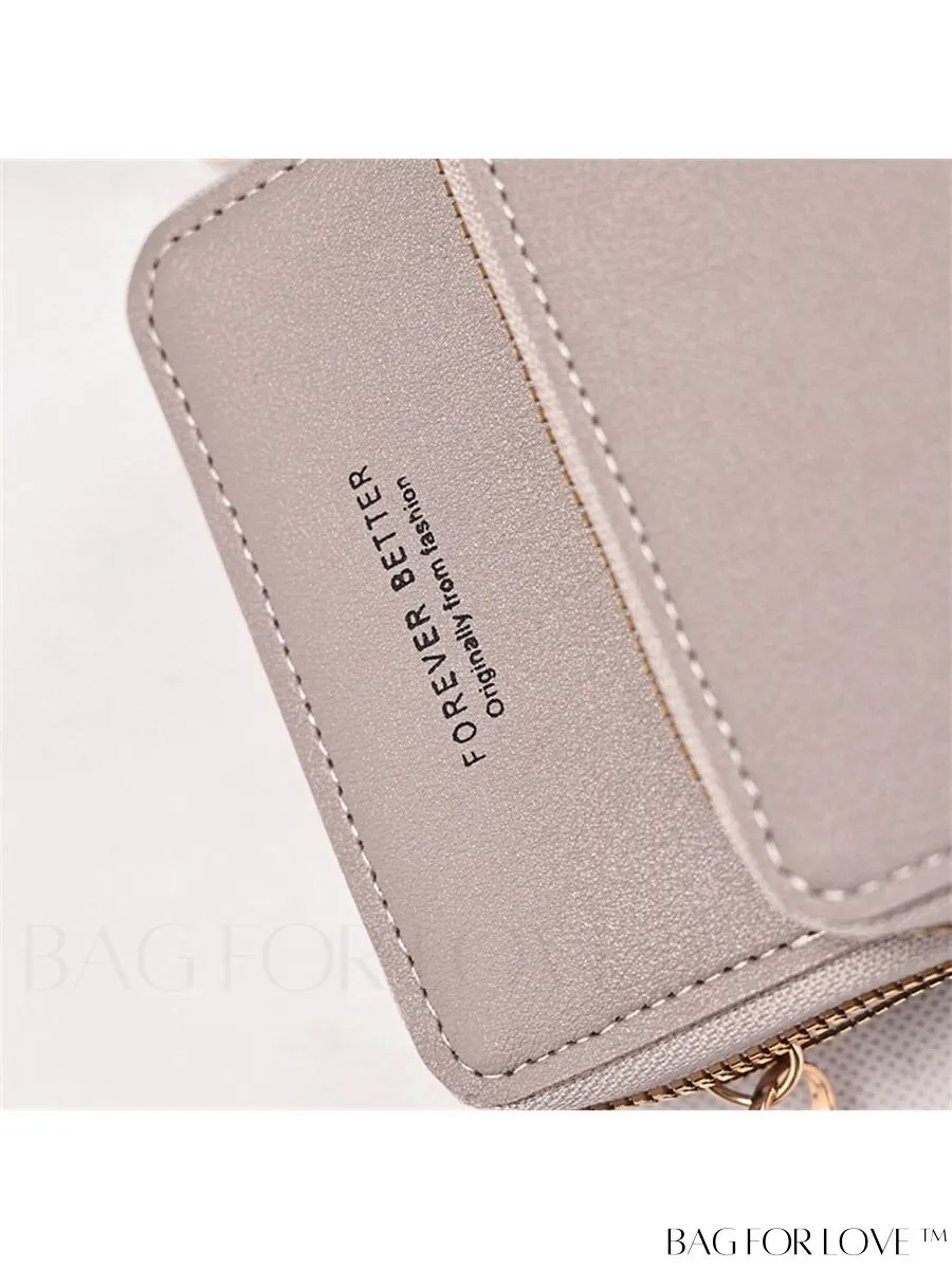 BagForLove - Stylish and Functional Womens PU Leather Smartphone Wallet with Large Storage Capacity