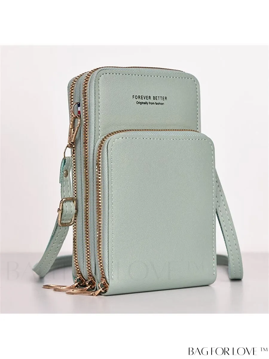 BagForLove - Stylish and Functional Womens PU Leather Smartphone Wallet with Large Storage Capacity