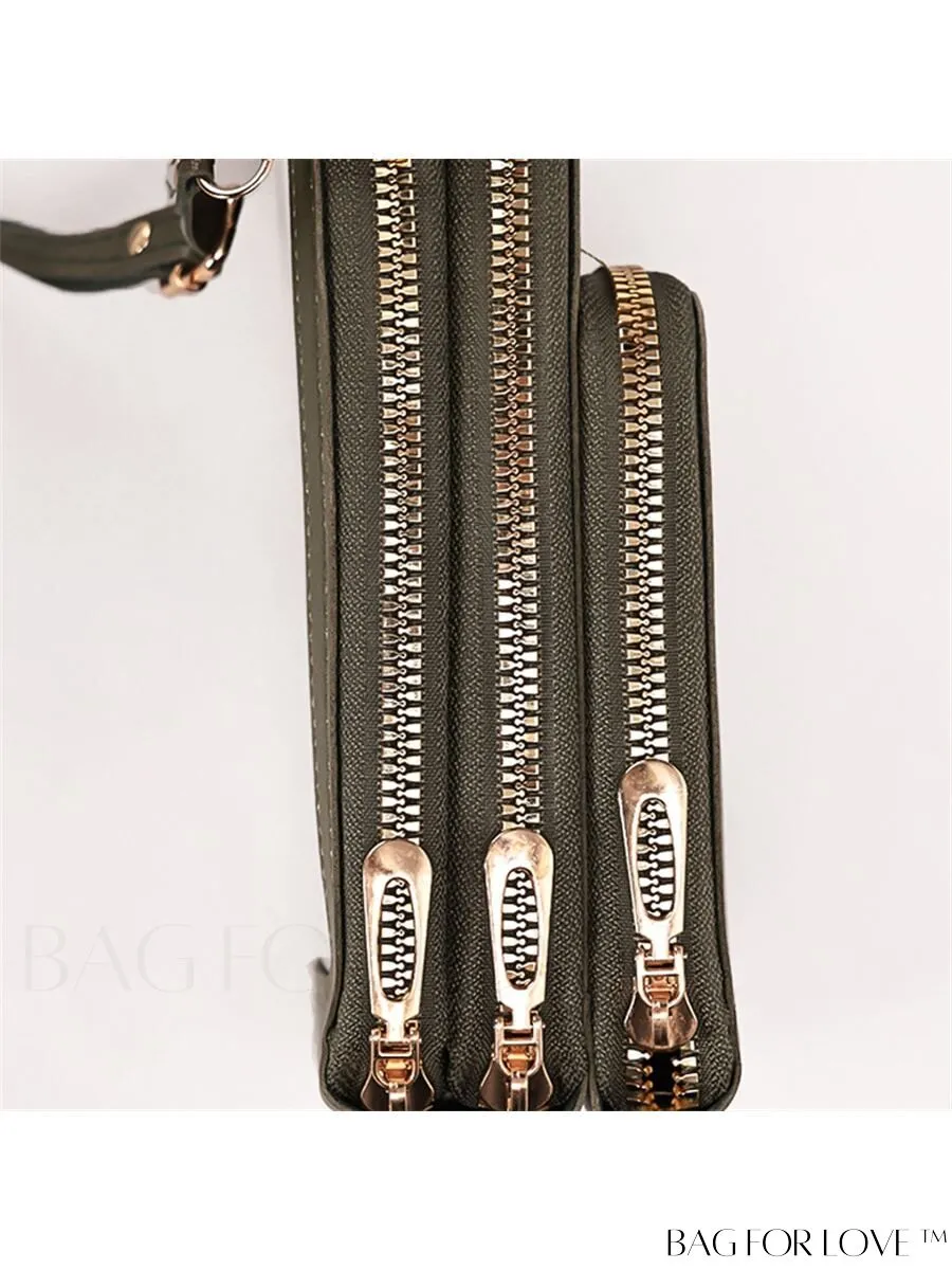 BagForLove - Stylish and Functional Womens PU Leather Smartphone Wallet with Large Storage Capacity