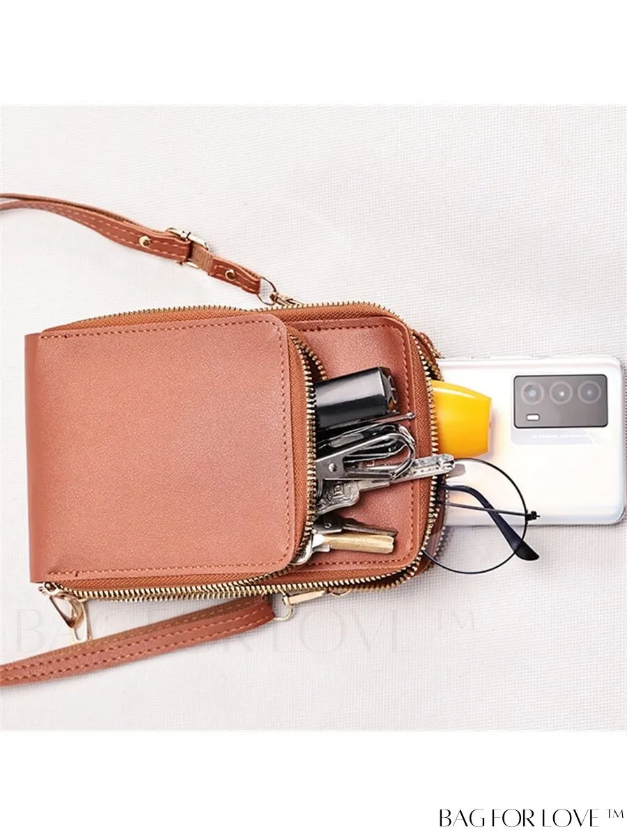BagForLove - Stylish and Functional Womens PU Leather Smartphone Wallet with Large Storage Capacity