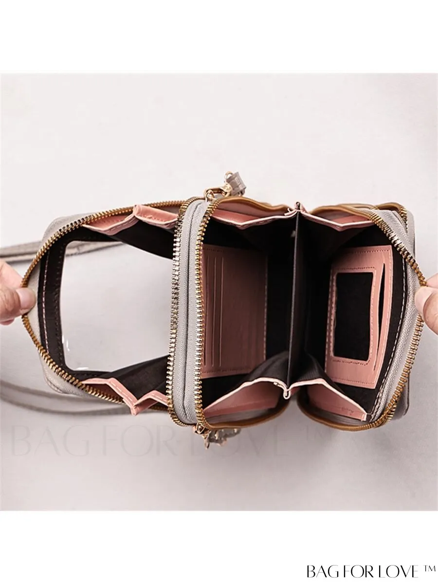 BagForLove - Stylish and Functional Womens PU Leather Smartphone Wallet with Large Storage Capacity