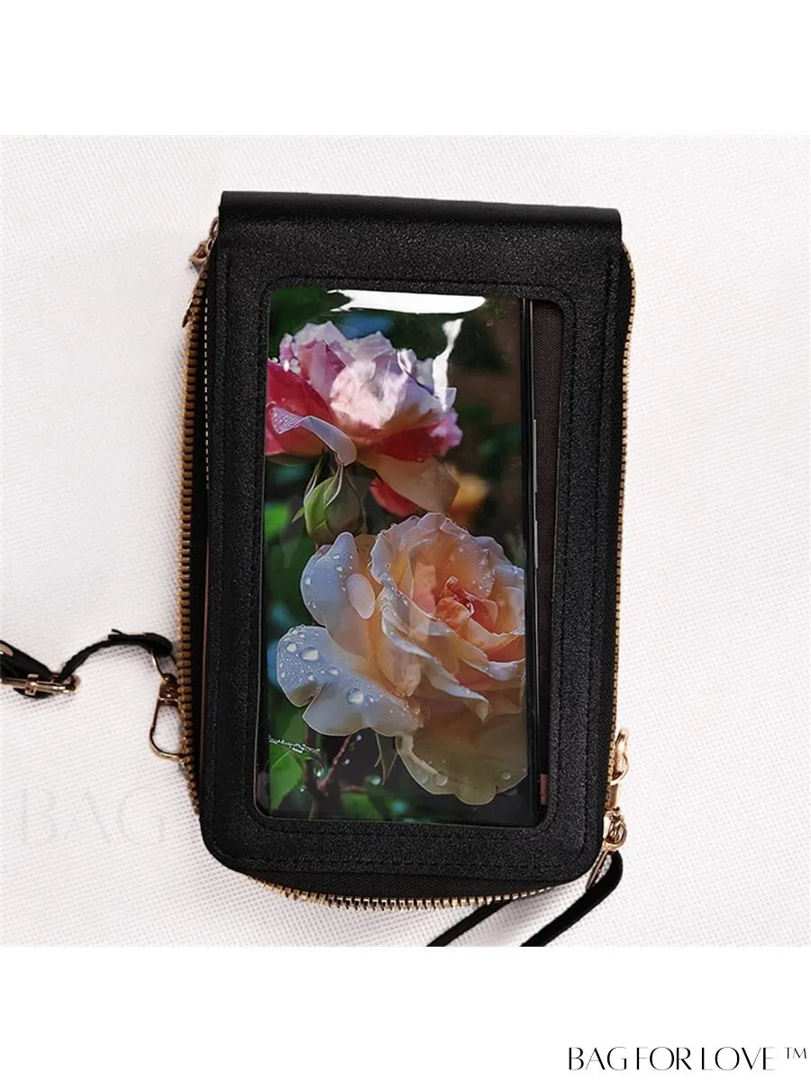BagForLove - Stylish and Functional Womens PU Leather Smartphone Wallet with Large Storage Capacity
