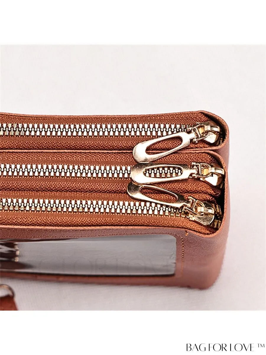BagForLove - Stylish and Functional Womens PU Leather Smartphone Wallet with Large Storage Capacity