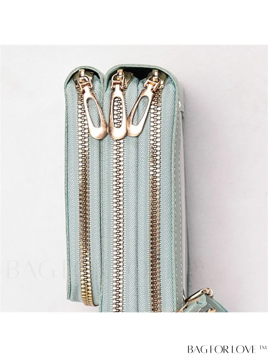 BagForLove - Stylish and Functional Womens PU Leather Smartphone Wallet with Large Storage Capacity
