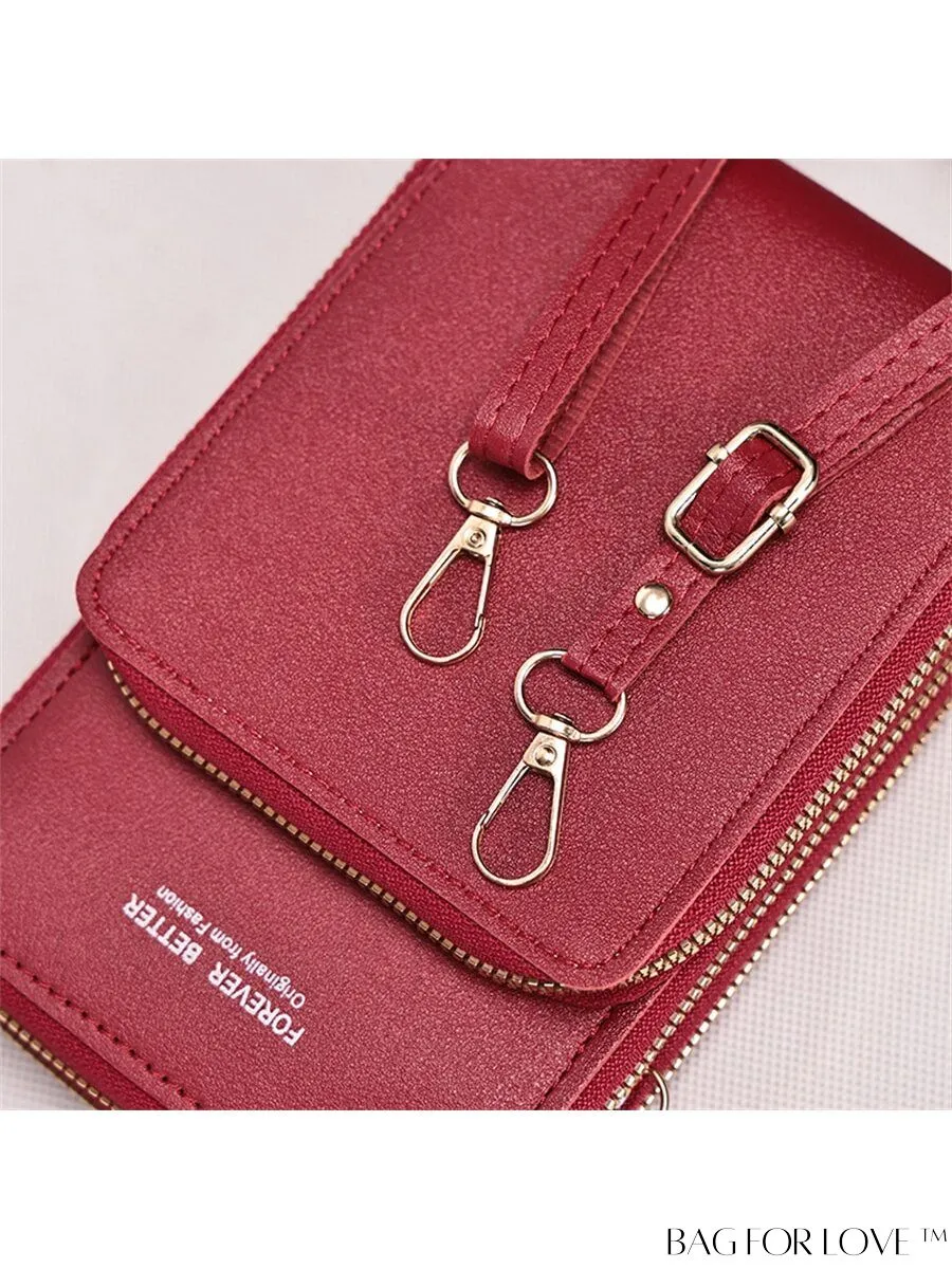 BagForLove - Stylish and Functional Womens PU Leather Smartphone Wallet with Large Storage Capacity