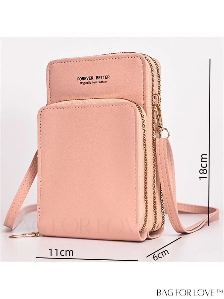 BagForLove - Stylish and Functional Womens PU Leather Smartphone Wallet with Large Storage Capacity