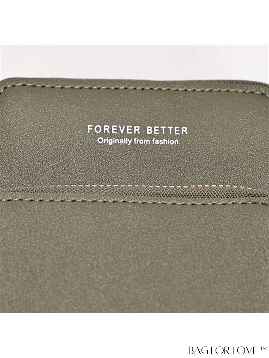 BagForLove - Stylish and Functional Womens PU Leather Smartphone Wallet with Large Storage Capacity