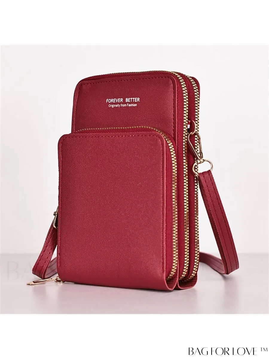 BagForLove - Stylish and Functional Womens PU Leather Smartphone Wallet with Large Storage Capacity