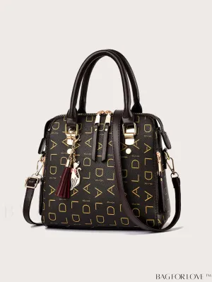 BagForLove - Stylish PU Leather Crossbody Handbag for Women with Adjustable Strap and Chic Pendant