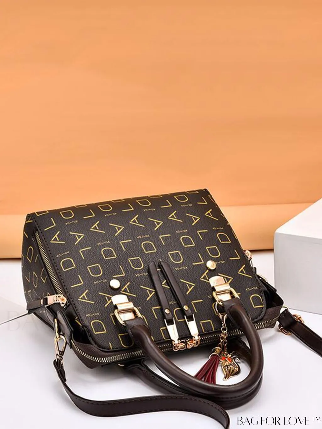 BagForLove - Stylish PU Leather Crossbody Handbag for Women with Adjustable Strap and Chic Pendant