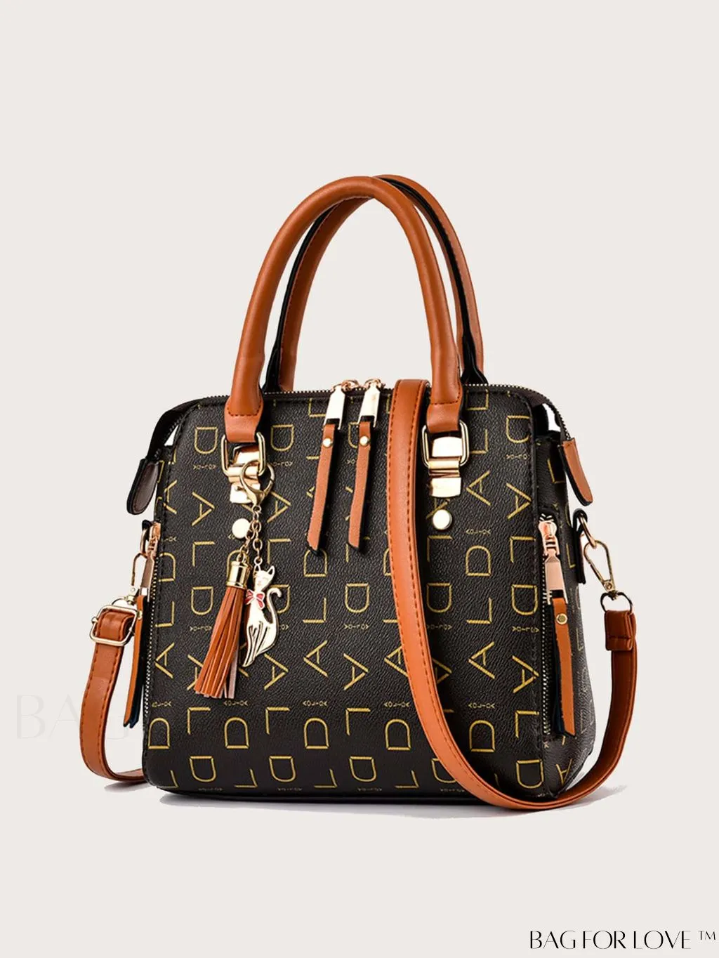 BagForLove - Stylish PU Leather Crossbody Handbag for Women with Adjustable Strap and Chic Pendant