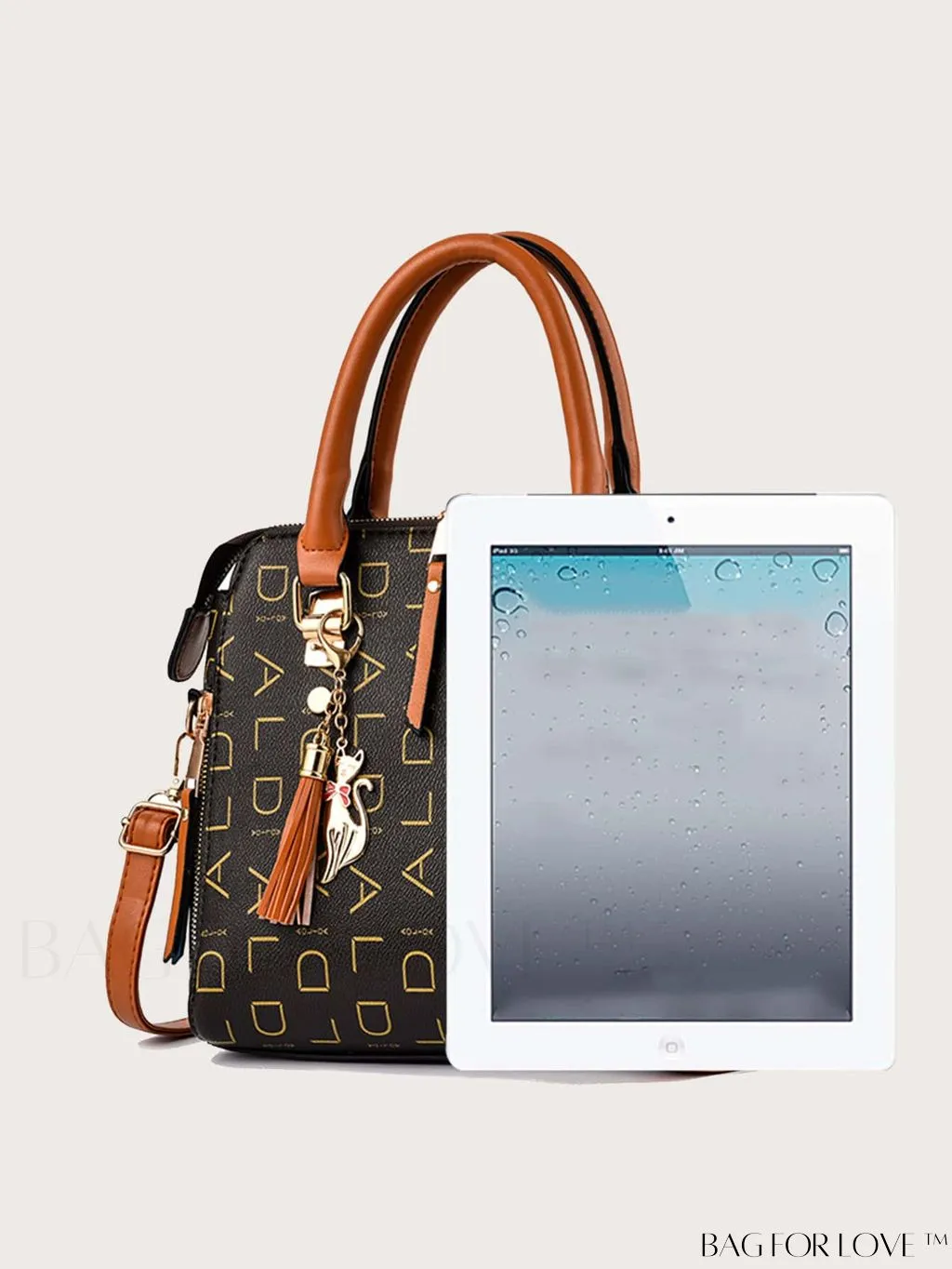BagForLove - Stylish PU Leather Crossbody Handbag for Women with Adjustable Strap and Chic Pendant