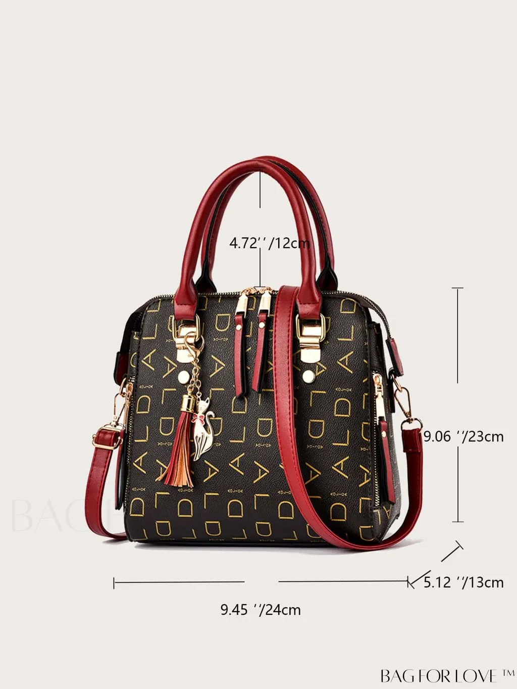 BagForLove - Stylish PU Leather Crossbody Handbag for Women with Adjustable Strap and Chic Pendant