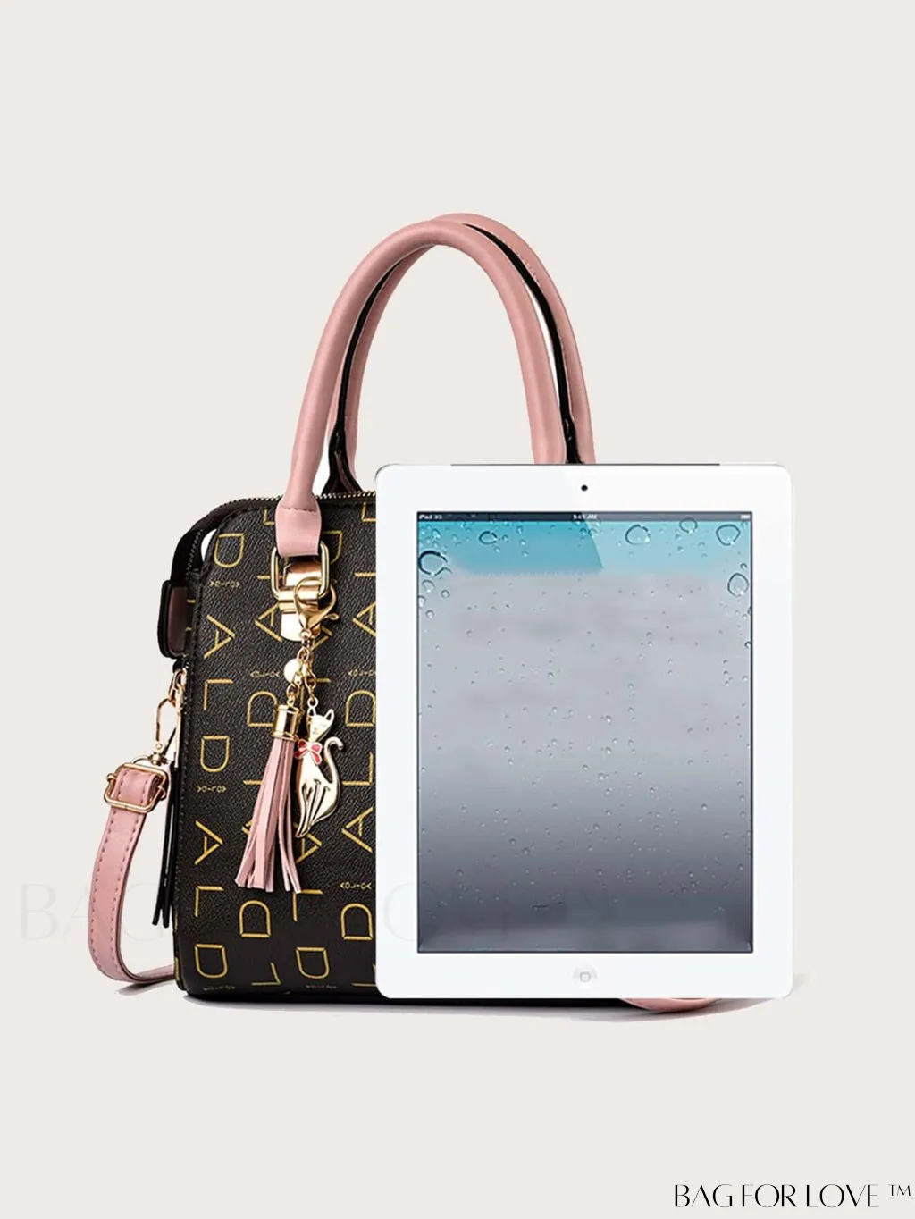BagForLove - Stylish PU Leather Crossbody Handbag for Women with Adjustable Strap and Chic Pendant