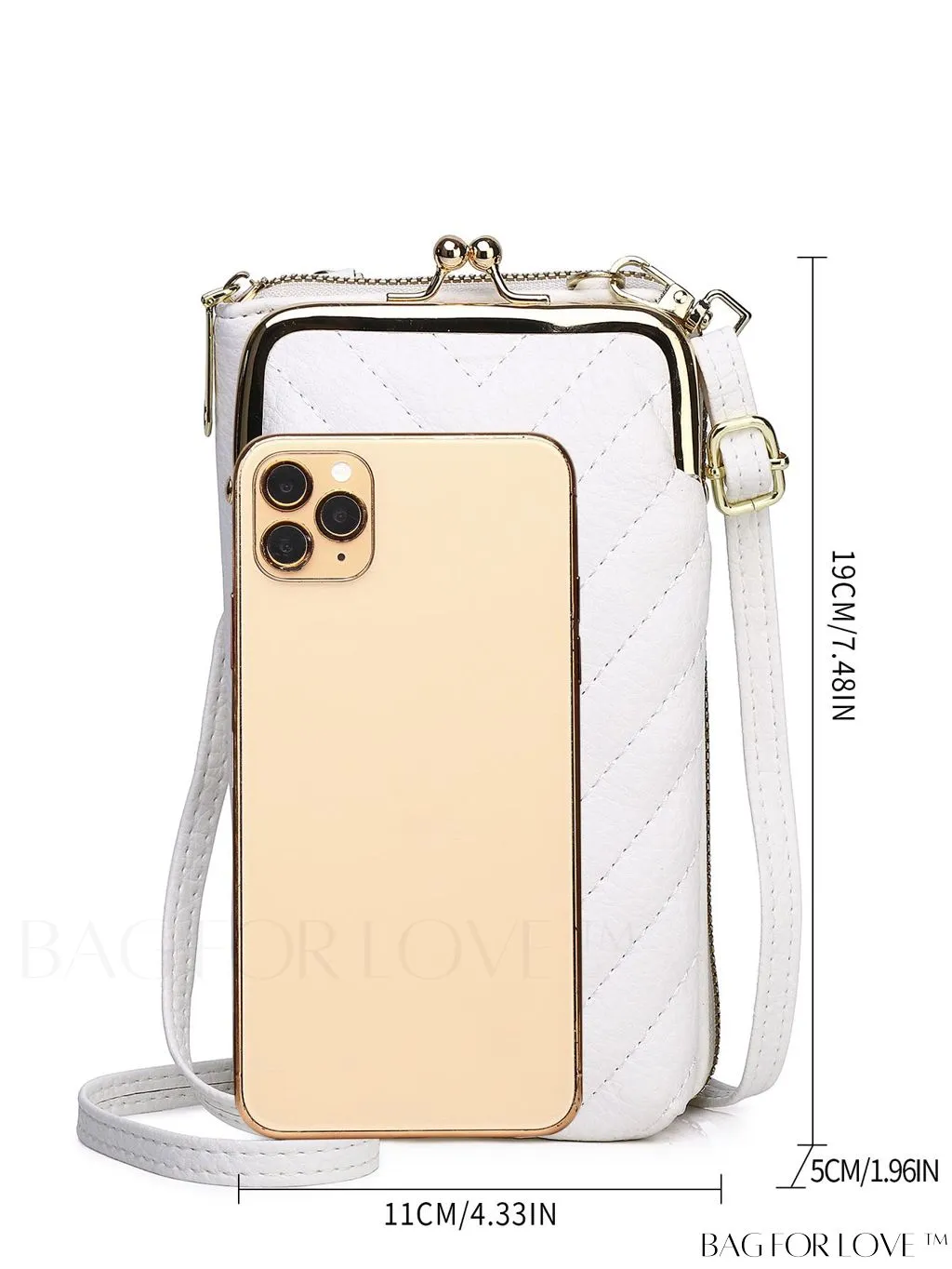 BagForLove - Stylish Womens Phone Wallet with Solid Color Design