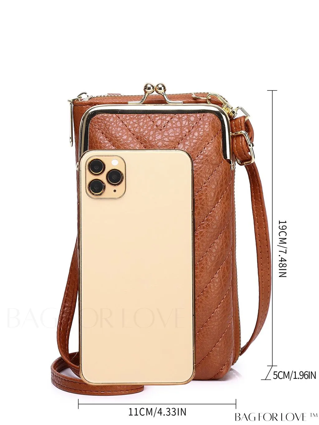 BagForLove - Stylish Womens Phone Wallet with Solid Color Design