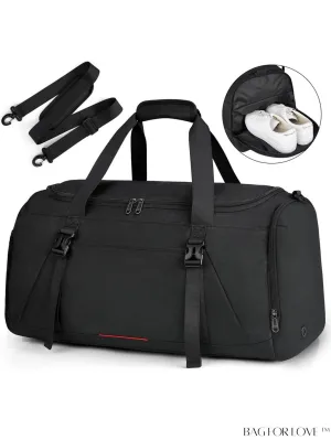 BagForLove - Water-Resistant 40L Gym Bag with Wet Pocket, Shoe Compartment - Ideal for Men and Women