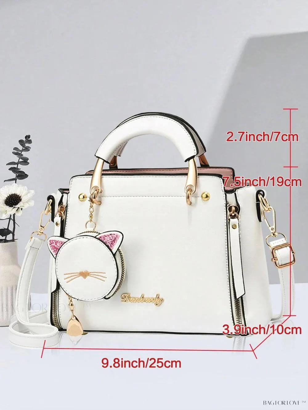 BagForLove - Whimsical Feline-Inspired Shoulder Bag for Women