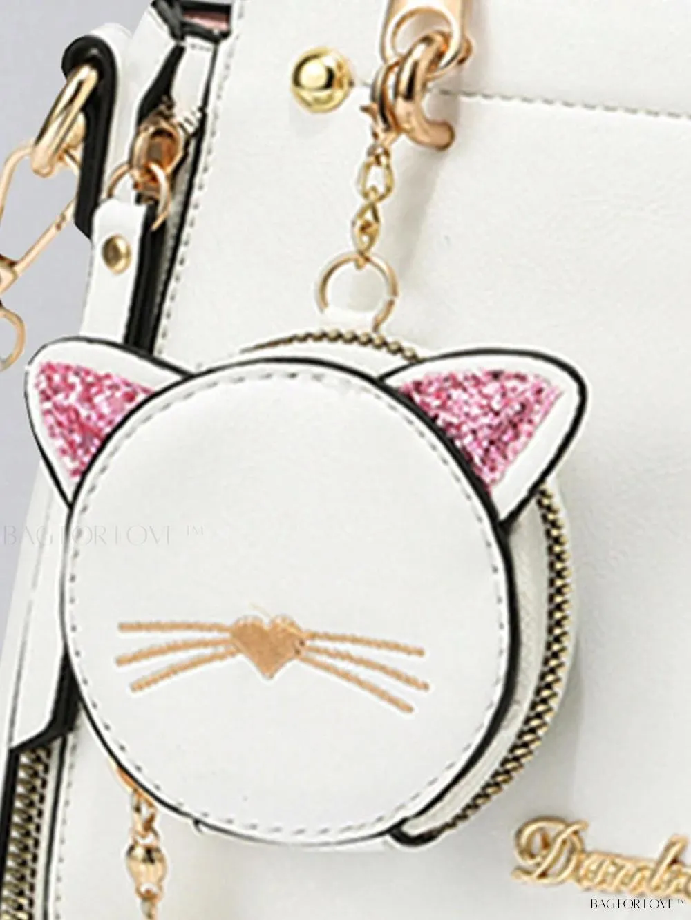 BagForLove - Whimsical Feline-Inspired Shoulder Bag for Women