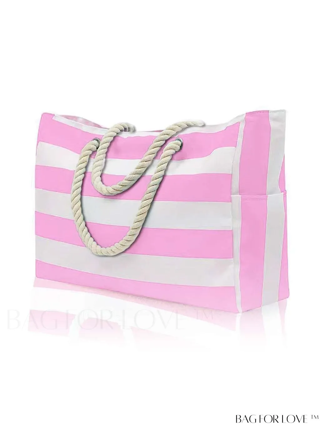BagForLove - Womens Waterproof Beach Tote: Large, Sand-proof Swim Pool Bag with Zipper