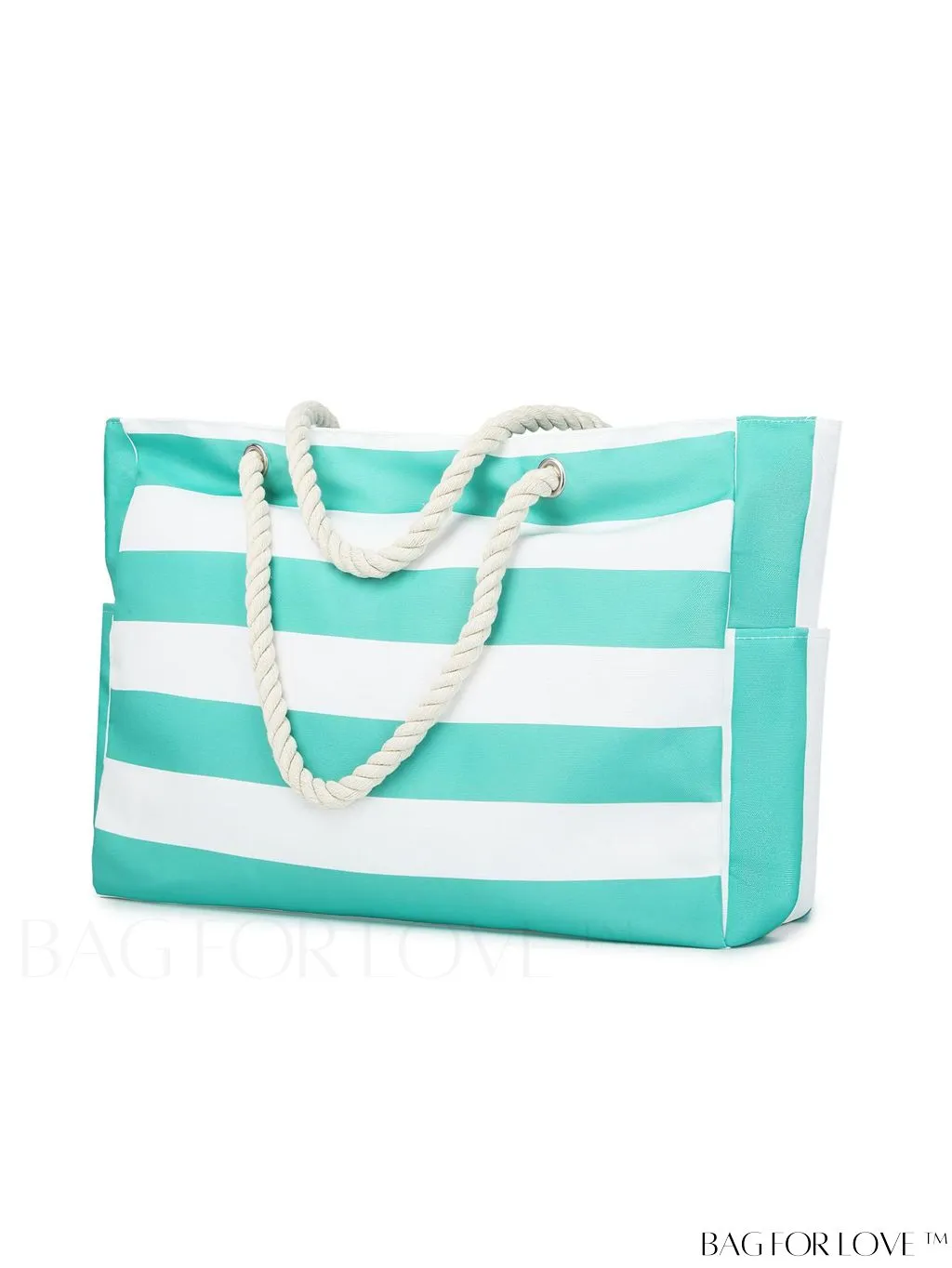 BagForLove - Womens Waterproof Beach Tote: Large, Sand-proof Swim Pool Bag with Zipper
