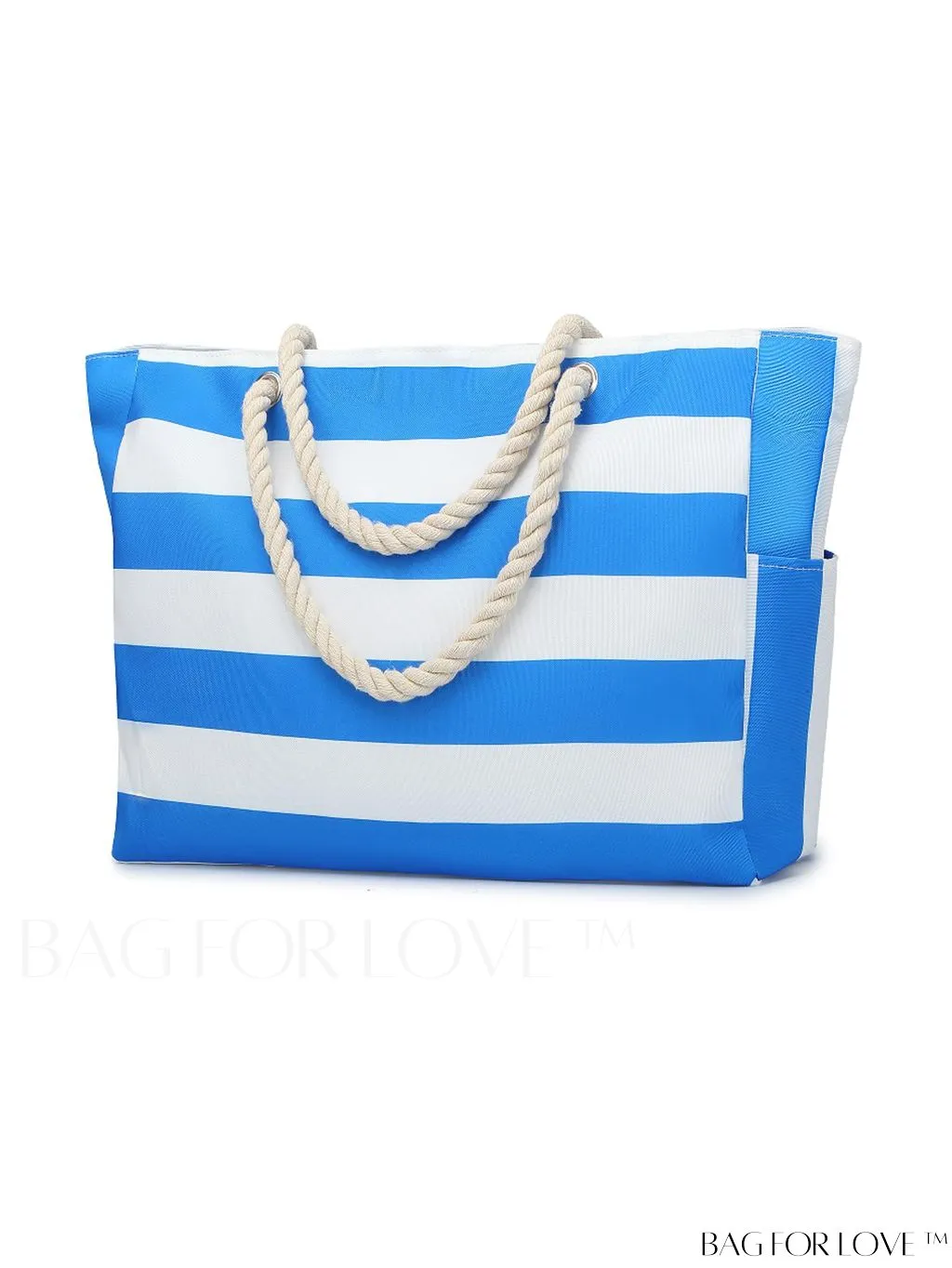BagForLove - Womens Waterproof Beach Tote: Large, Sand-proof Swim Pool Bag with Zipper