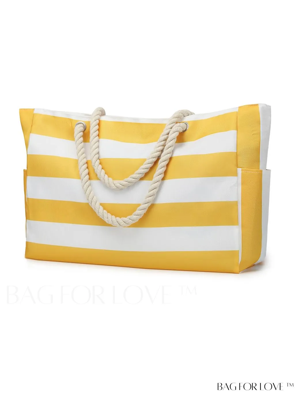 BagForLove - Womens Waterproof Beach Tote: Large, Sand-proof Swim Pool Bag with Zipper