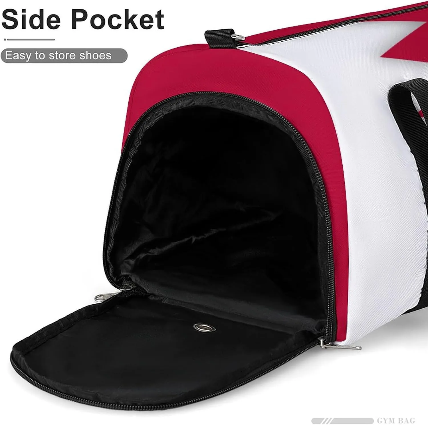 Bahrain Flag Duffel for Boys Girls with Shoe Compartment and Wet Pocket