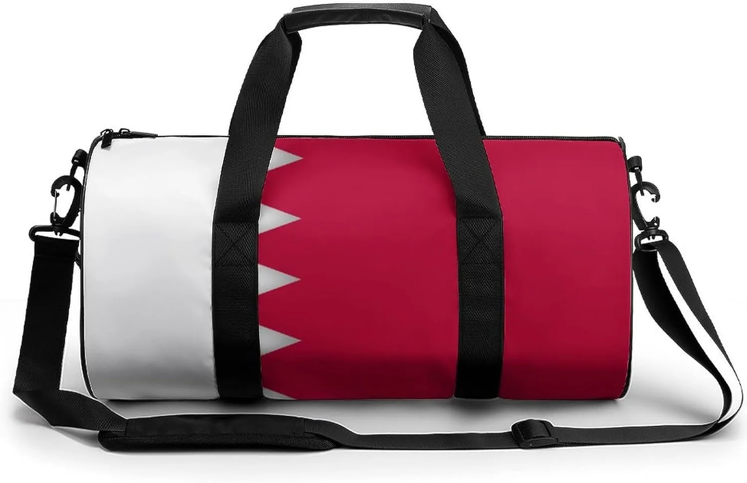 Bahrain Flag Sports Gym Bag for Boys Girls with Wet Pocket Travel Duffel Tote