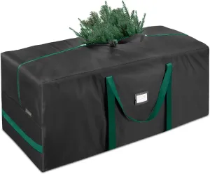 BALEINE 7.5 ft Christmas Tree Storage Bag, Heavy Duty 900D Oxford Fabric with Reinforced Handles and Dual Zippers Wide Opening, Extra Large Storage Container for Trees and Decorations (Black)