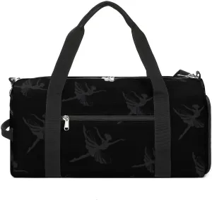 Ballet Like A Sport Only Harder Dancing Ballet Sports Gym Bag for Men Women Travel Duffel Bag with Shoulder Strap