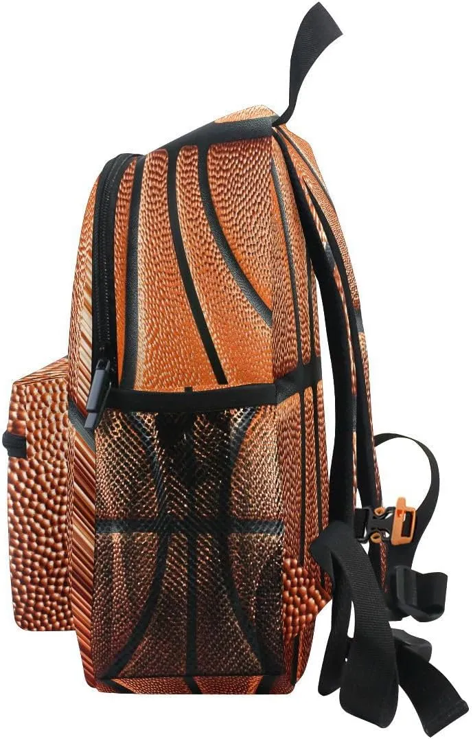 Basketball Ball Skin Toddlers Backpack Kid's School Bag for Boys Girls Kindergarten Preschool Nursery Travel Bag