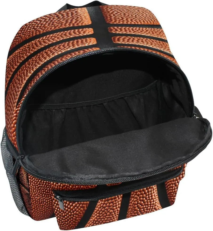 Basketball Ball Skin Toddlers Backpack Kid's School Bag for Boys Girls Kindergarten Preschool Nursery Travel Bag