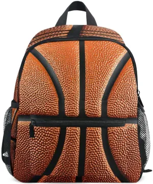 Basketball Ball Skin Toddlers Backpack Kid's School Bag for Boys Girls Kindergarten Preschool Nursery Travel Bag