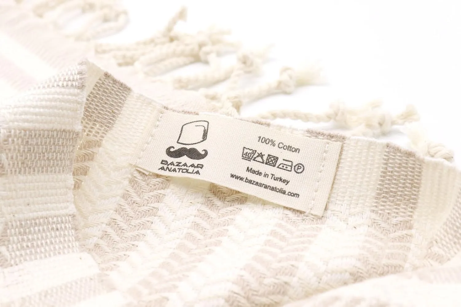 Bazaar Anatolia Turkish Bath Towels 100% Cotton Beach Towel Oversized Quick Dry Boho Blanket Farmhouse Decor Sheets Bathroom Towels Autumn Throw Blanket Cream 71x39 inches - Arpa Beige