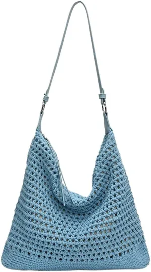 beach bag Summer Beach Resort Fashion Straw Woven Ladies Large Capacity Shoulder Bag WIth Hand Woven Beach straw